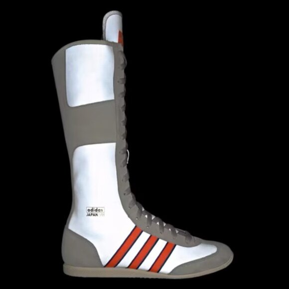 ADIDAS  Japan Vh Sneaker Boots - Silver/Solar Orange/Grey Size 7 - Picture 5 of 16